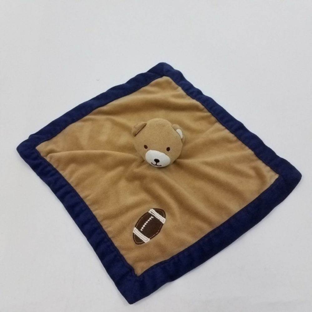! Tiddliwinks Lovey Blanket Bear Football‎ Blue Boy